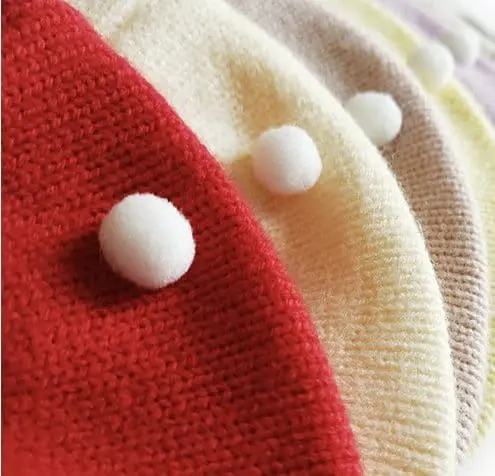 Miso - Korean Children Fashion - #toddlerclothing - Pompom Beret Hat - 9