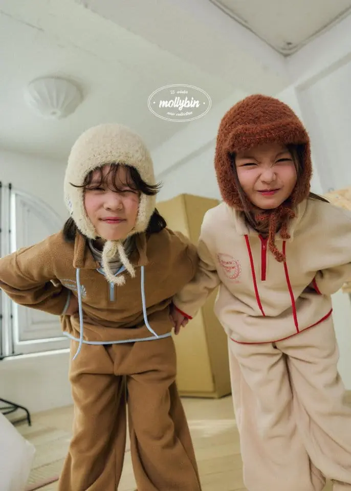 Mollybin - Korean Children Fashion - #childofig - Coco Fleece Top Bottom Set - 7