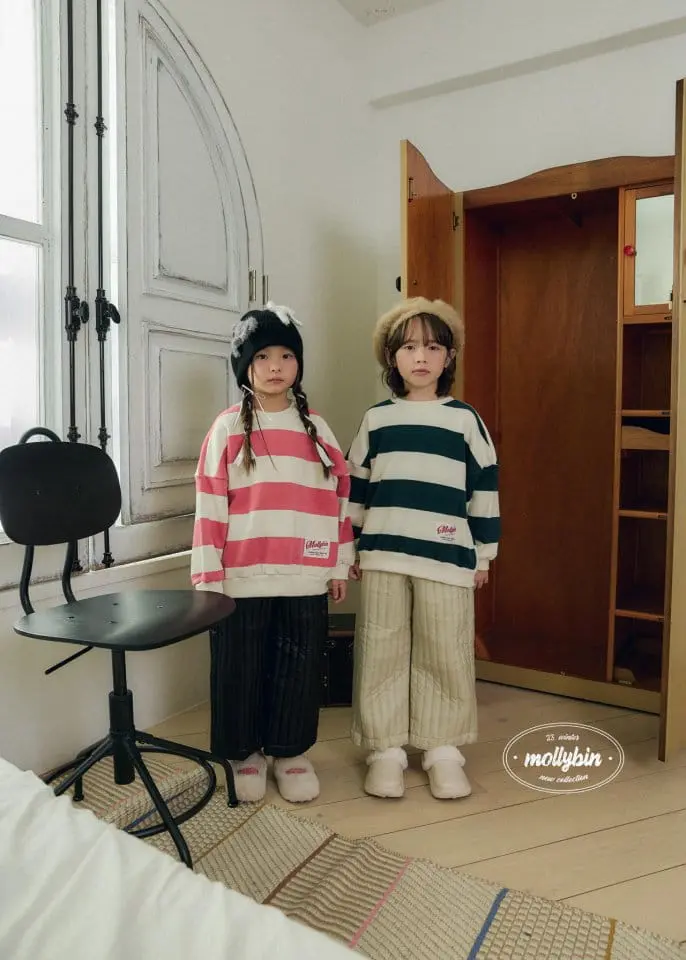Mollybin - Korean Children Fashion - #childofig - Vertical Quilted Pants - 6