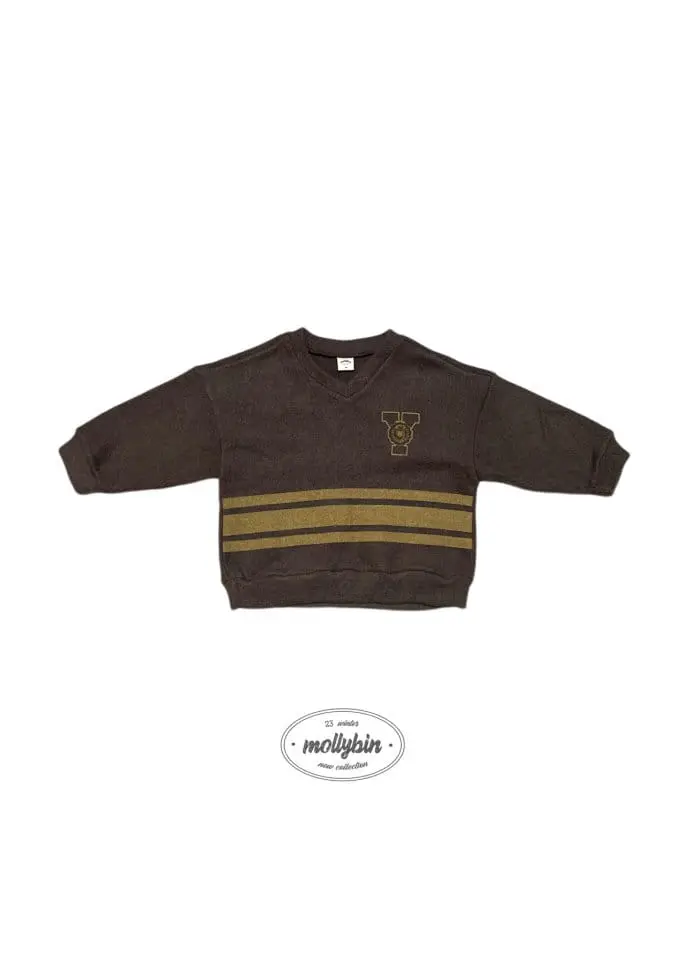 Mollybin - Korean Children Fashion - #childofig - Nerd V Neck Sweatshirt