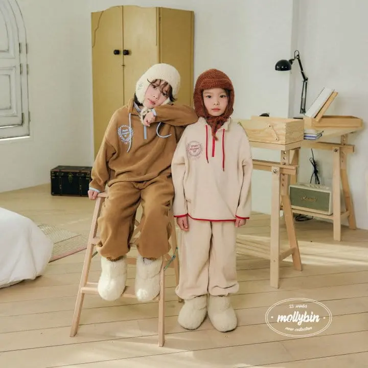 Mollybin - Korean Children Fashion - #discoveringself - Coco Fleece Top Bottom Set - 11