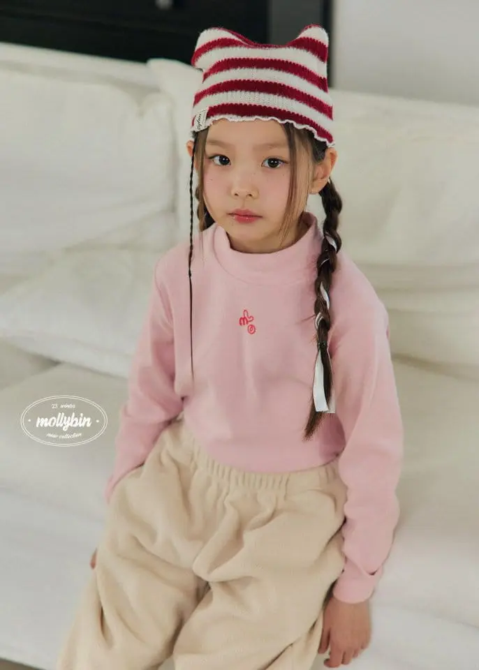 Mollybin - Korean Children Fashion - #fashionkids - Molly Half Neck Tee - 10