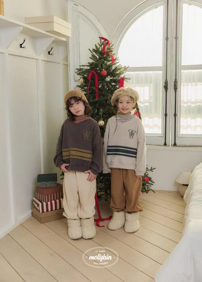 Mollybin - Korean Children Fashion - #fashionkids - Nerd V Neck Sweatshirt - 6