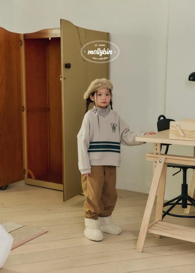 Mollybin - Korean Children Fashion - #kidzfashiontrend - Nerd V Neck Sweatshirt - 9