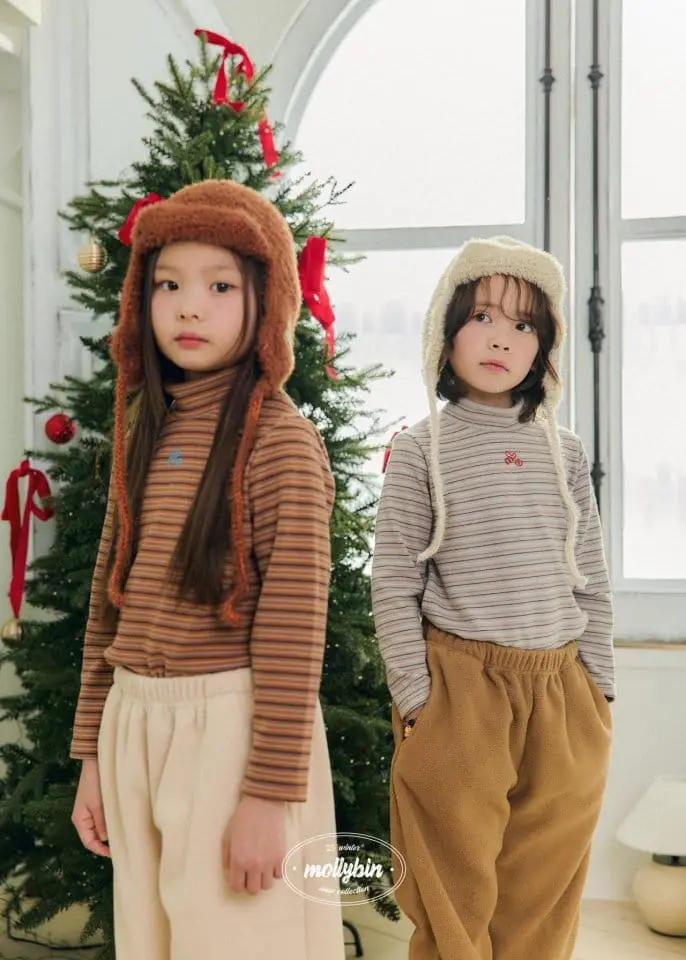Mollybin - Korean Children Fashion - #littlefashionista - Molly Half Neck Tee