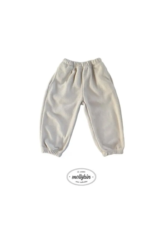 Mollybin - Korean Children Fashion - #littlefashionista - Coco Fleece Top Bottom Set - 4