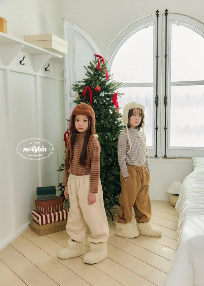 Mollybin - Korean Children Fashion - #minifashionista - Molly Half Neck Tee - 4