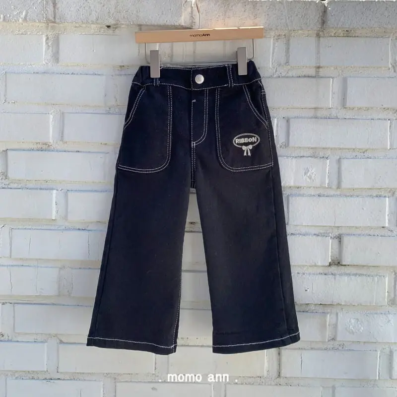 Momo Ann - Korean Children Fashion - #Kfashion4kids - Black Stitch Pants - 10
