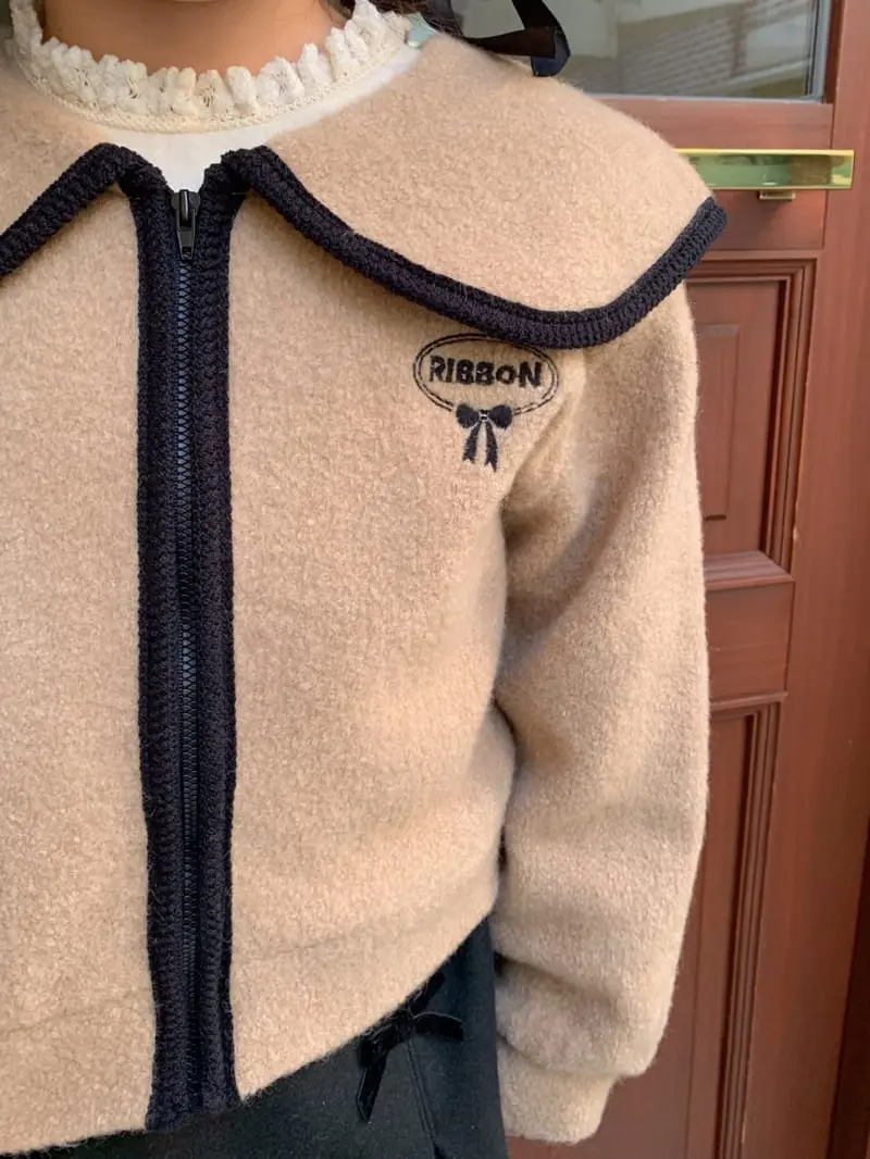 Momo Ann - Korean Children Fashion - #kidzfashiontrend - Knit Zip-up - 3
