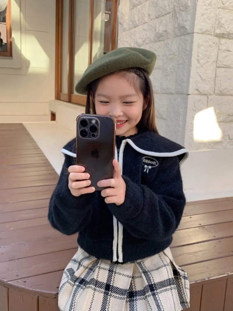 Momo Ann - Korean Children Fashion - #littlefashionista - Knit Zip-up - 5
