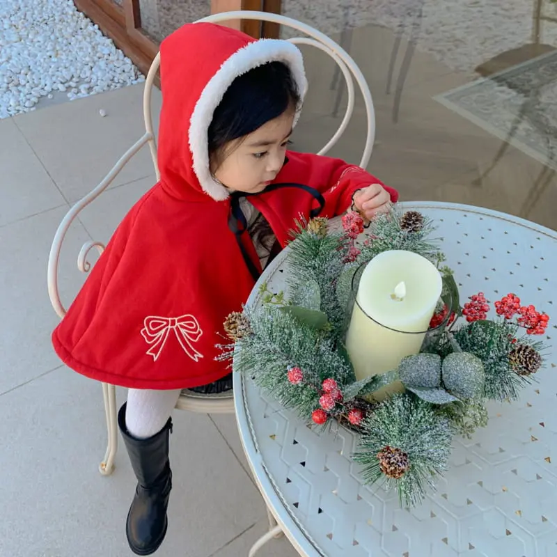 Momo Ann - Korean Children Fashion - #minifashionista - Santa Cape - 9