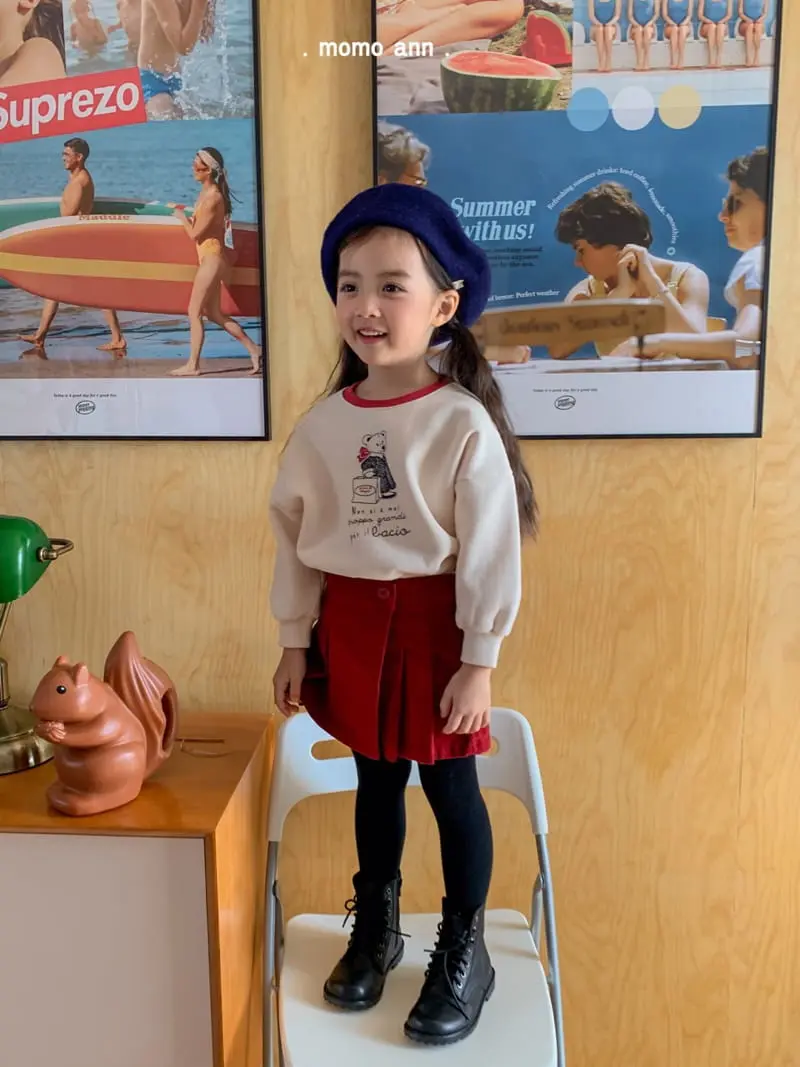 Momo Ann - Korean Children Fashion - #minifashionista - Rib Wrinkle Skirt Pants - 10