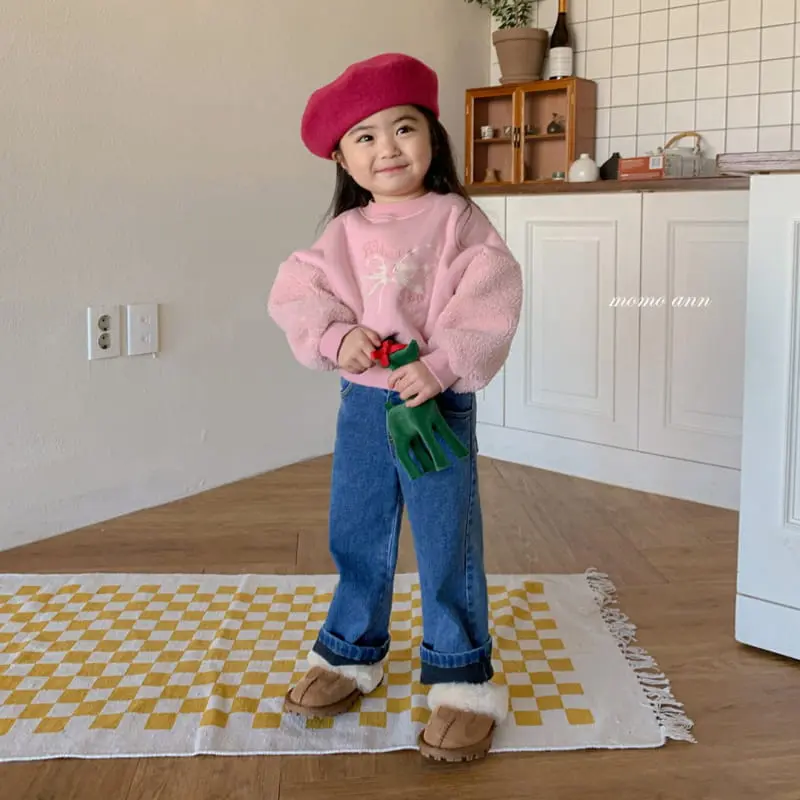 Momo Ann - Korean Children Fashion - #todddlerfashion - Bia Fleece Jeans - 7