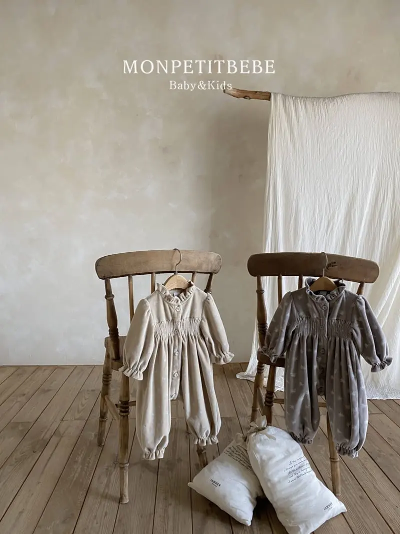 Mon Petit Bebe - Korean Baby Fashion - #babyfashion - Bebe Smoke Veloure Body Suit - 12