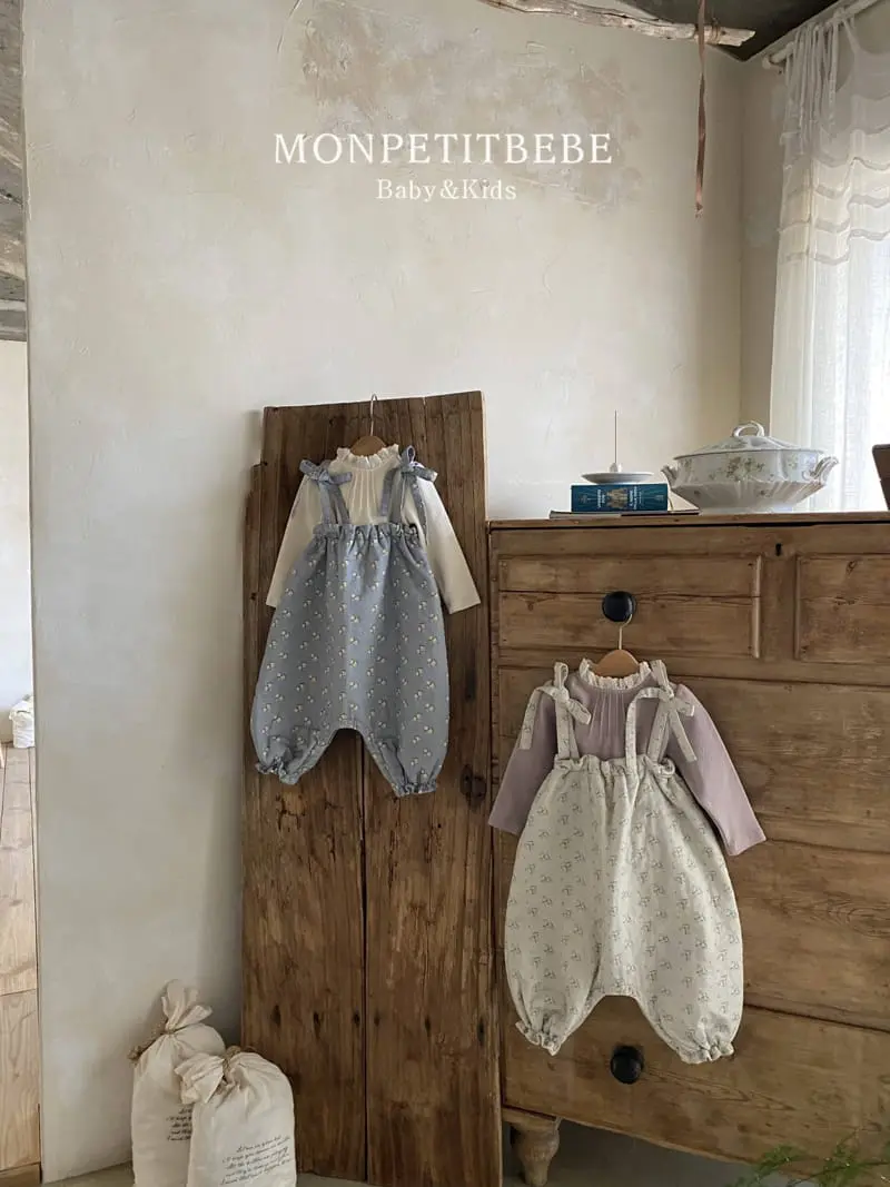 Mon Petit Bebe - Korean Baby Fashion - #smilingbaby - Bebe Bong Bong Overalls - 6