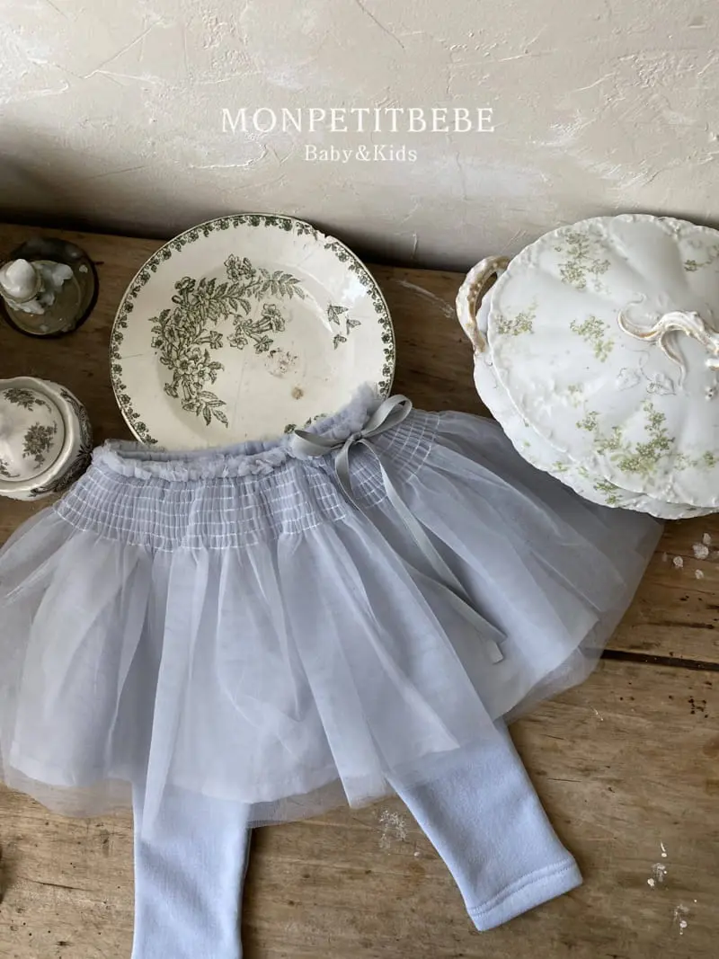 Mon Petit Bebe - Korean Children Fashion - #magicofchildhood - Smoke Sha Skirt Leggings - 8