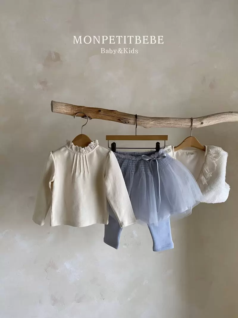Mon Petit Bebe - Korean Children Fashion - #todddlerfashion - Pintuck Lace Tee - 8