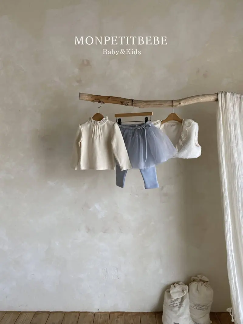 Mon Petit Bebe - Korean Children Fashion - #toddlerclothing - Pintuck Lace Tee - 9