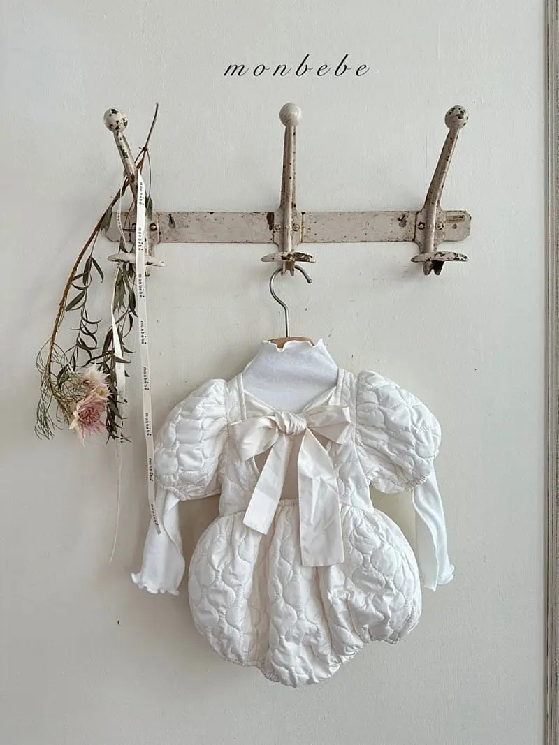 Monbebe - Korean Baby Fashion - #babyclothing - Quilting Bong Bong Body Suit
