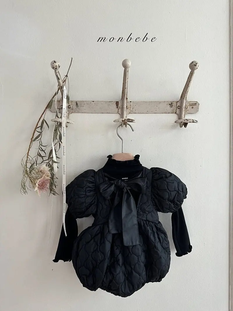 Monbebe - Korean Baby Fashion - #babyfashion - Quilting Bong Bong Body Suit - 2