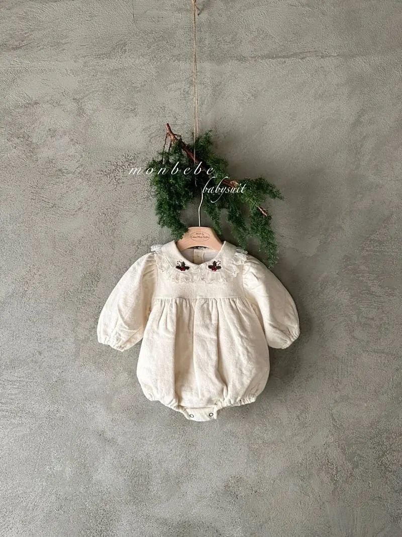 Monbebe - Korean Baby Fashion - #babyfever - Candy Kane Body Suit