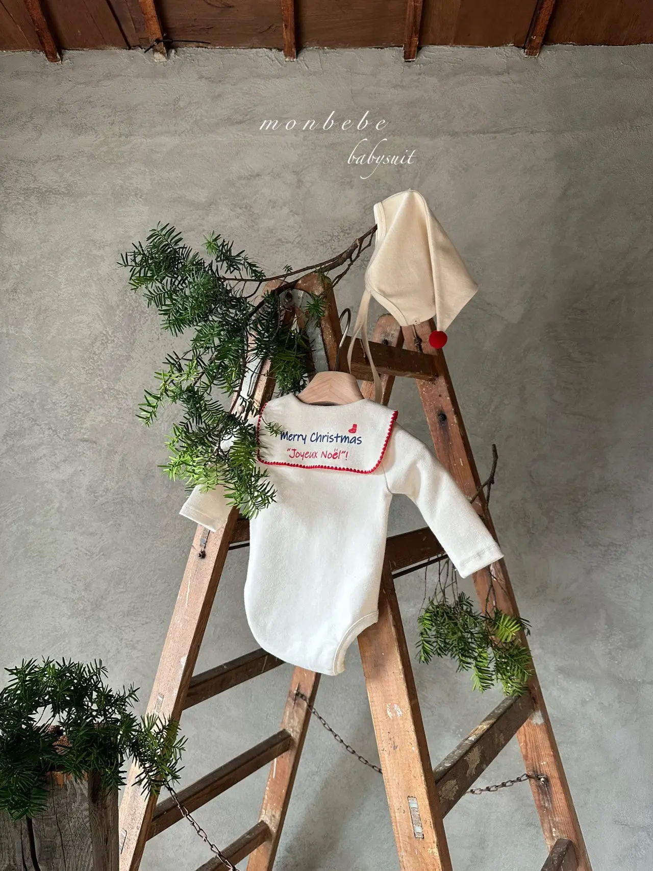 Monbebe - Korean Baby Fashion - #babygirlfashion - Santa Bonnet - 10