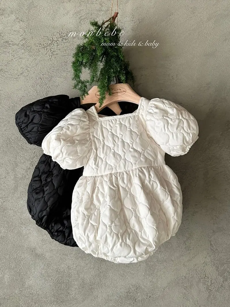 Monbebe - Korean Baby Fashion - #babylifestyle - Quilting Bong Bong Body Suit - 5
