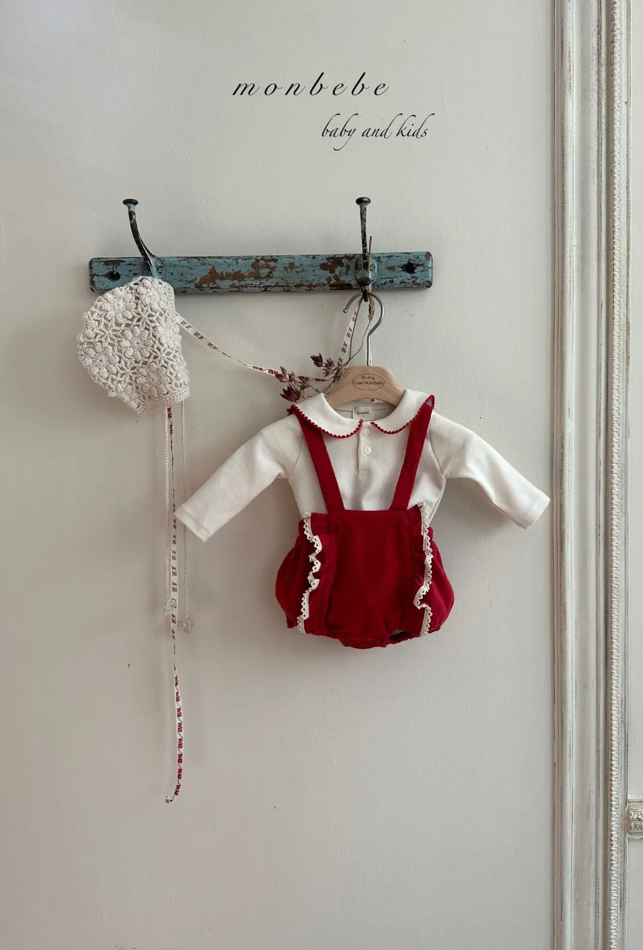 Monbebe - Korean Baby Fashion - #babyoninstagram - Candy Dungarees Bloomer - 5