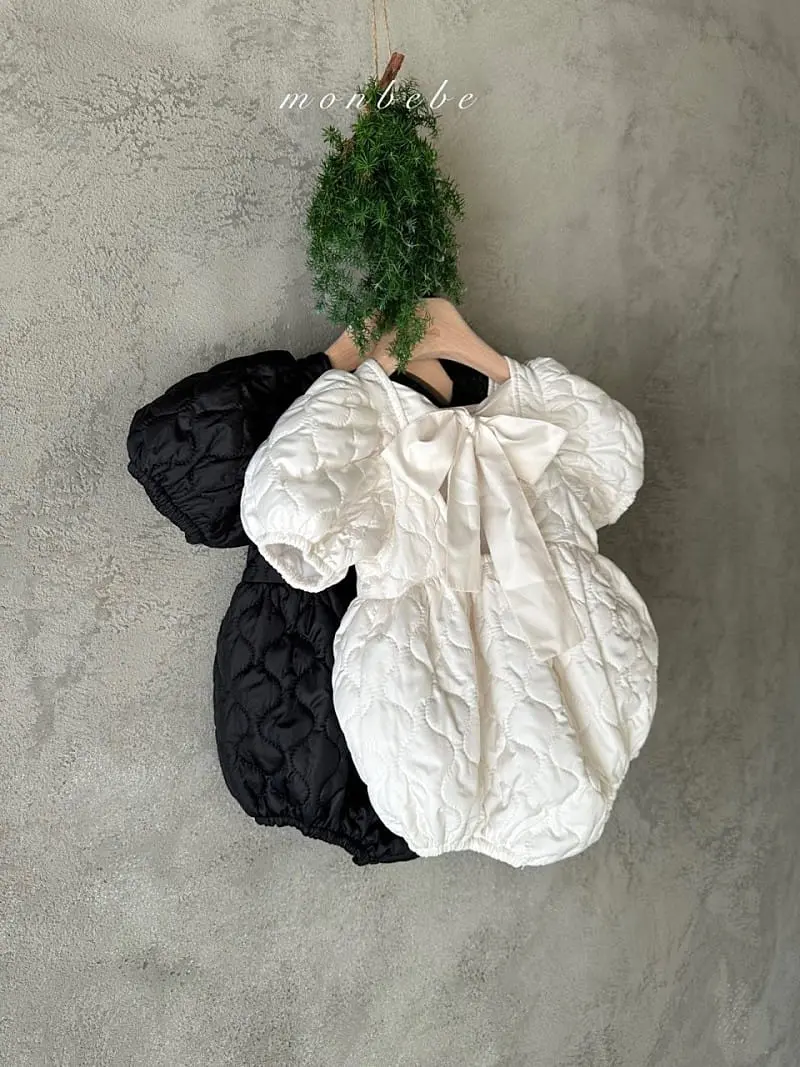 Monbebe - Korean Baby Fashion - #babyoninstagram - Quilting Bong Bong Body Suit - 6