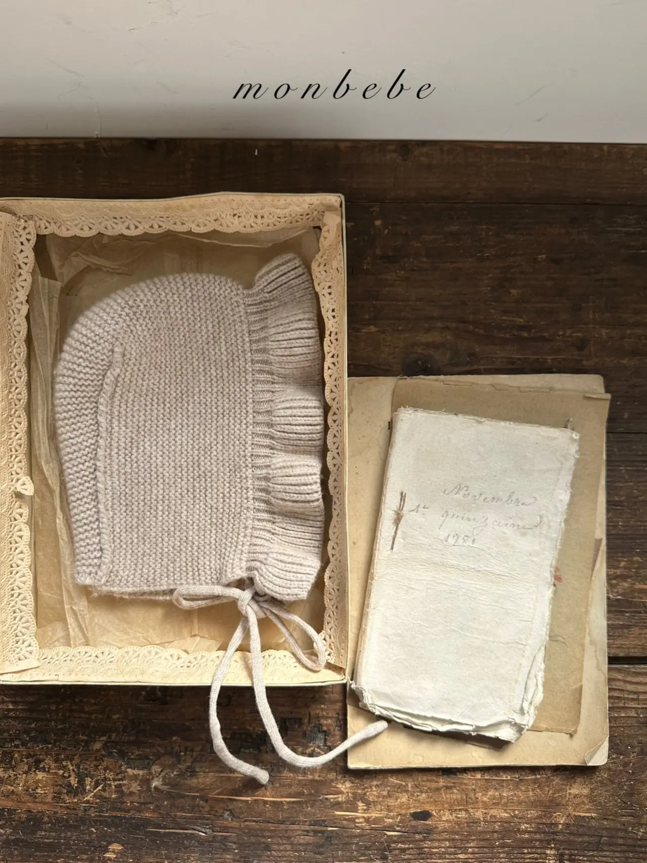 Monbebe - Korean Baby Fashion - #babyoutfit - Cash Olivia Bonnet - 6