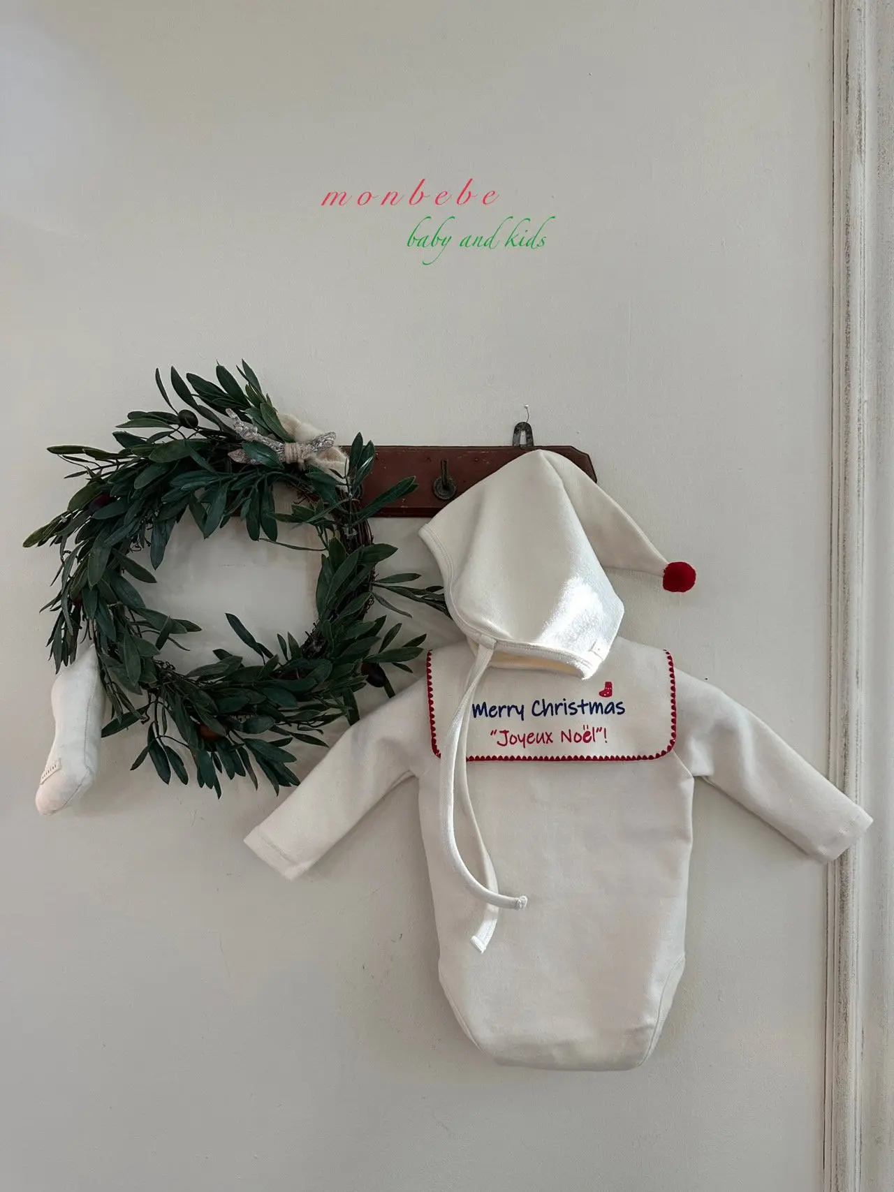 Monbebe - Korean Baby Fashion - #babyoutfit - Noel Sailor Bodysuit - 2