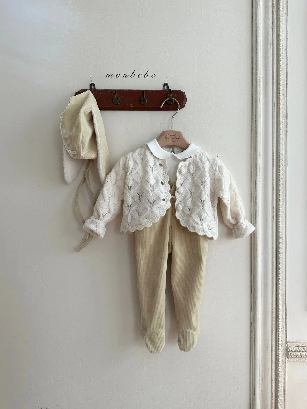 Monbebe - Korean Baby Fashion - #babyoutfit - Macadamia Dungarees Pants - 10