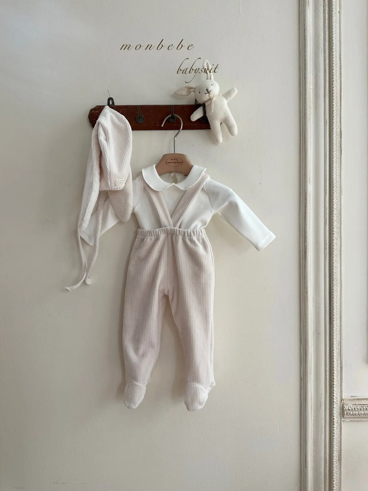 Monbebe - Korean Baby Fashion - #babyoutfit - Macadamia Dungarees Pants - 11