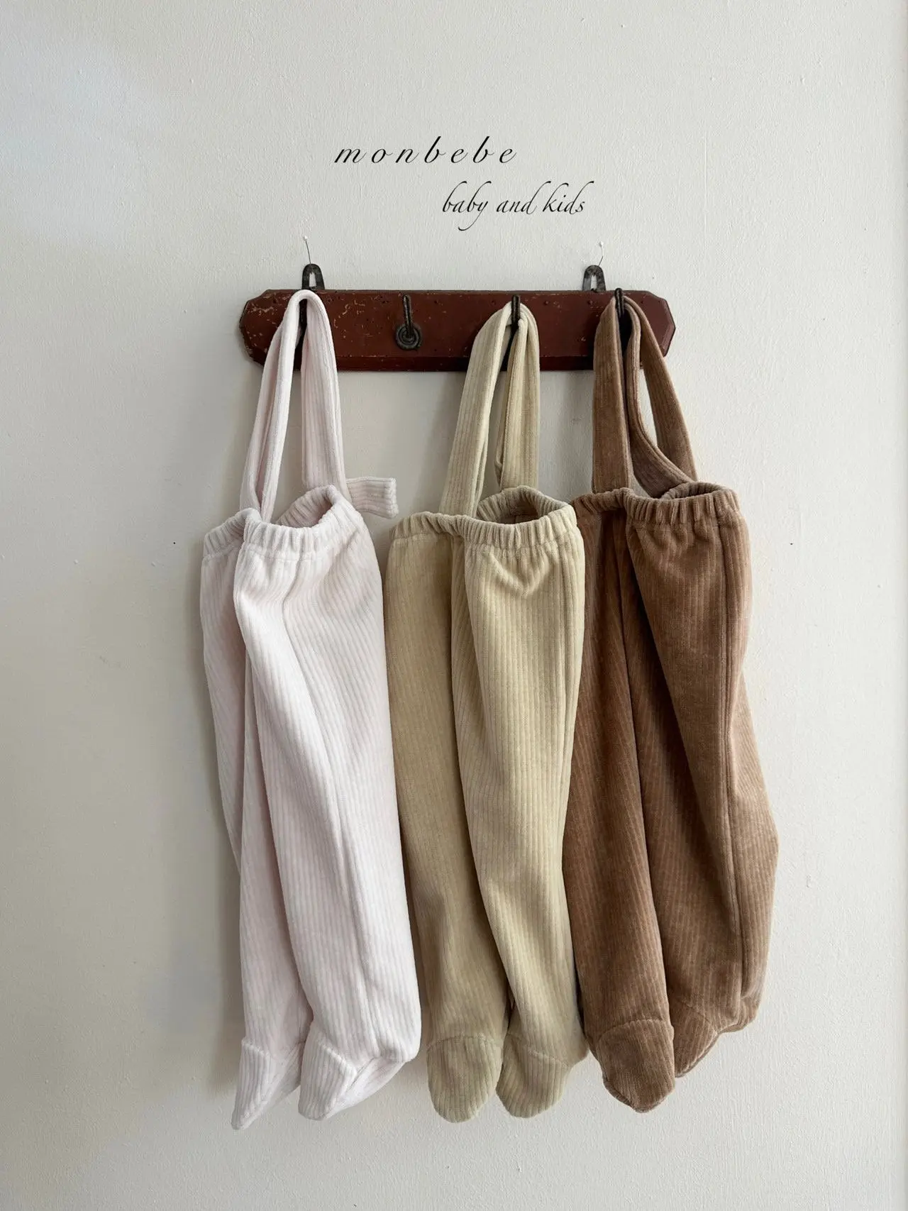 Monbebe - Korean Baby Fashion - #babywear - Macadamia Dungarees Pants - 12