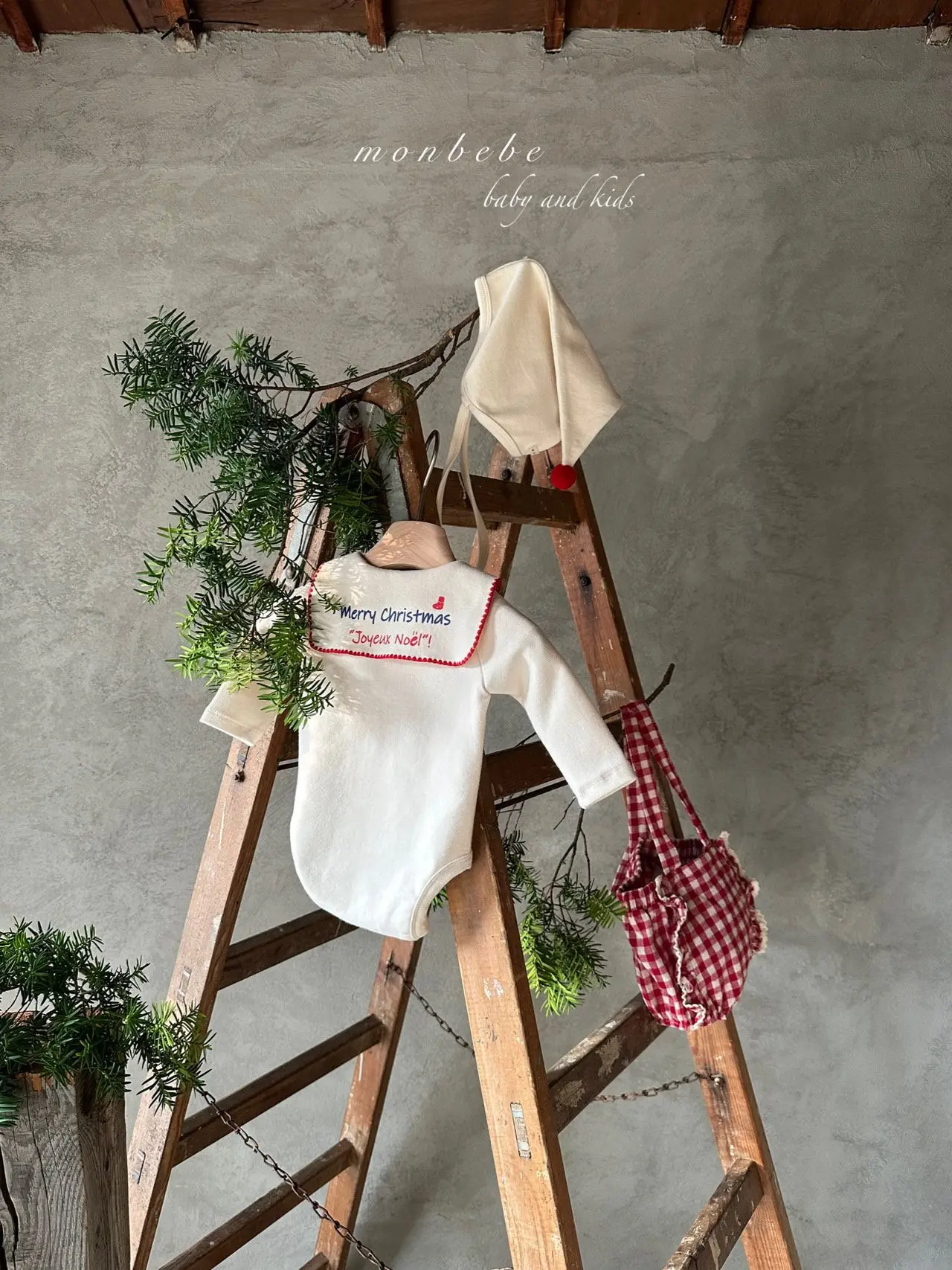 Monbebe - Korean Baby Fashion - #onlinebabyboutique - Santa Bonnet - 2