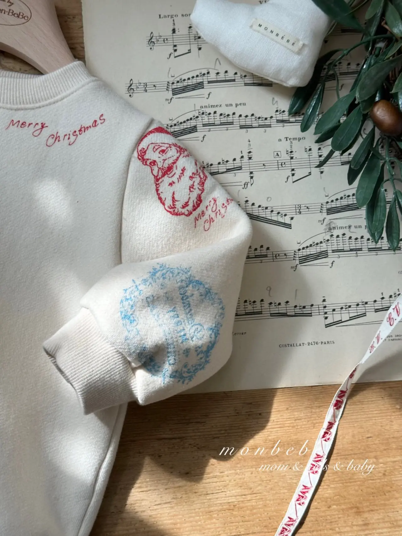 Monbebe - Korean Children Fashion - #kidsshorts - Santa Sweatshirt - 7