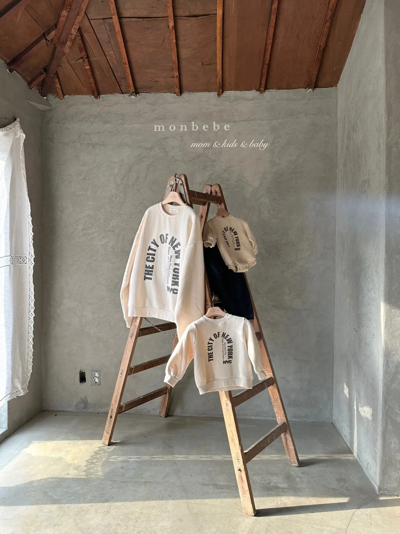 Monbebe - Korean Children Fashion - #kidsshorts - New York Sweatshirt