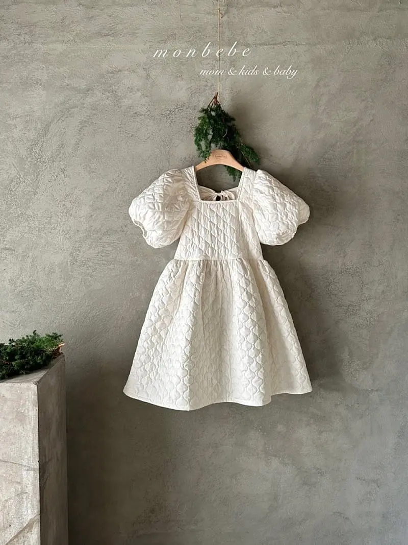 Monbebe - Korean Children Fashion - #magicofchildhood - Quilting Bong Bong One-Piece With Mom - 11