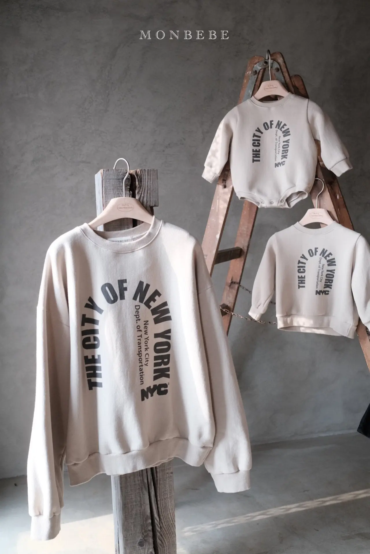Monbebe - Korean Women Fashion - #momslook - Mom New York Sweatshirt - 9