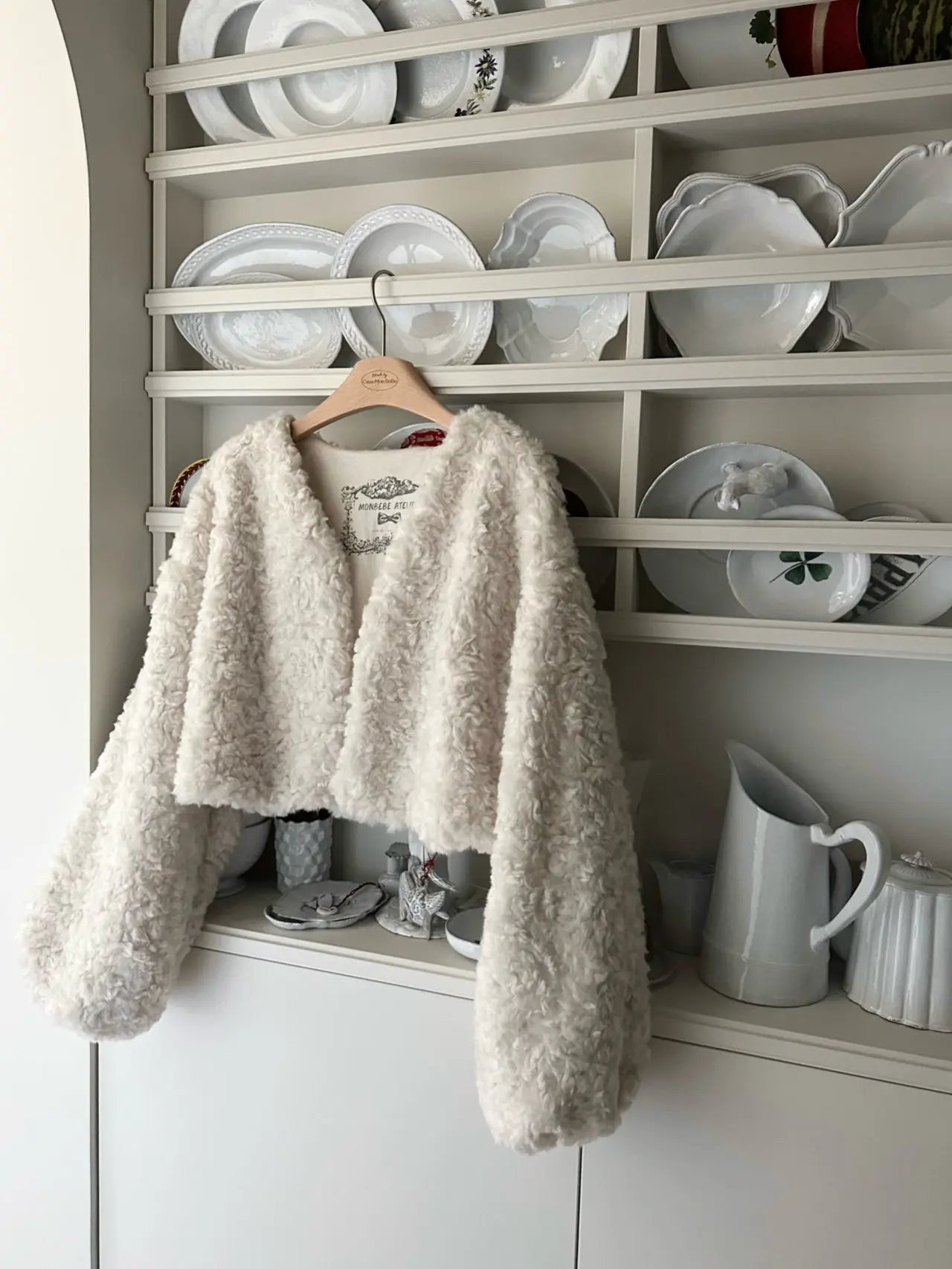 Monbebe - Korean Women Fashion - #momslook - Mom Balloon Fluffy Jacket - 4