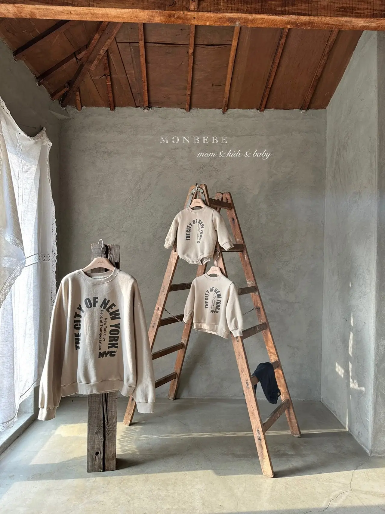 Monbebe - Korean Women Fashion - #womensfashion - Mom New York Sweatshirt - 8