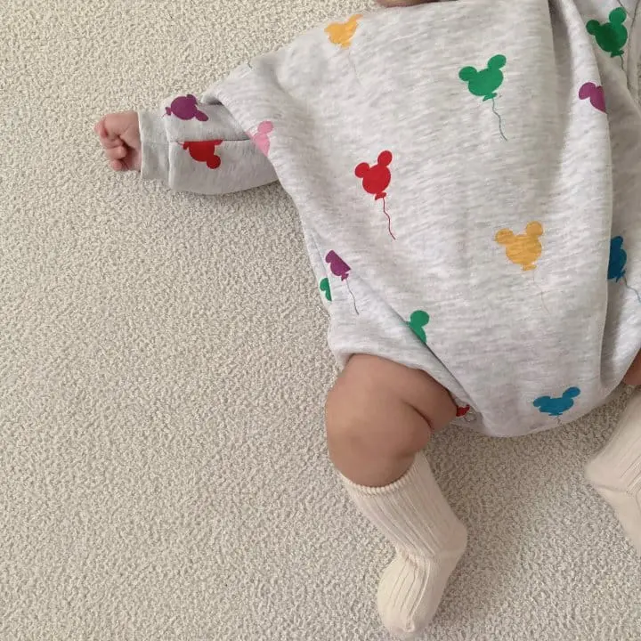 Moran - Korean Baby Fashion - #babyboutiqueclothing - Balloon Bodysuit - 5