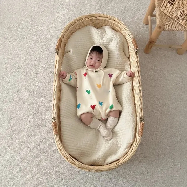 Moran - Korean Baby Fashion - #onlinebabyboutique - Balloon Bodysuit