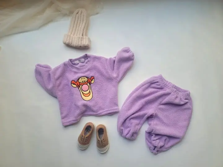 Moran - Korean Children Fashion - #minifashionista - Pudding Top Bottom Set - 4