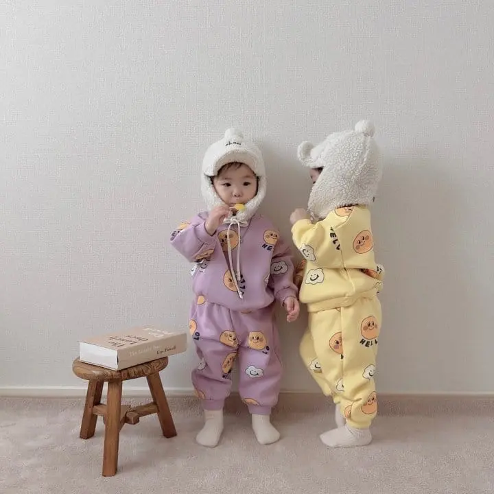 Moran - Korean Children Fashion - #todddlerfashion - Cloud Smile Set - 4