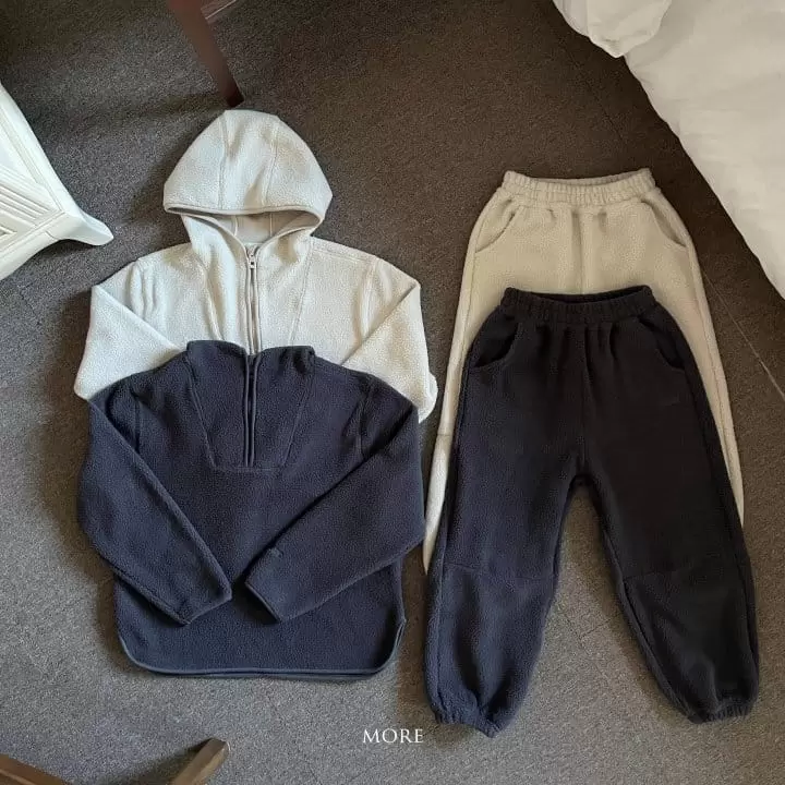 More - Korean Children Fashion - #magicofchildhood - Fleece Warmer Top Bottom Set