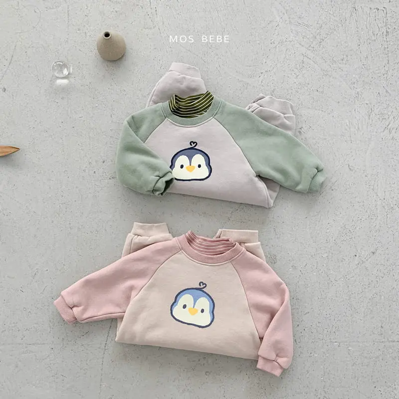 Mos Bebe - Korean Baby Fashion - #babyboutique - Penguin Ralgan Bodysuit - 10