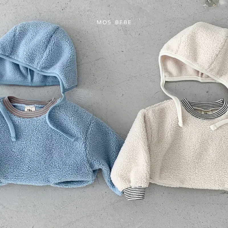 Mos Bebe - Korean Baby Fashion - #babyclothing - Bbosong Pocket Bodysuit with Bonnet - 12