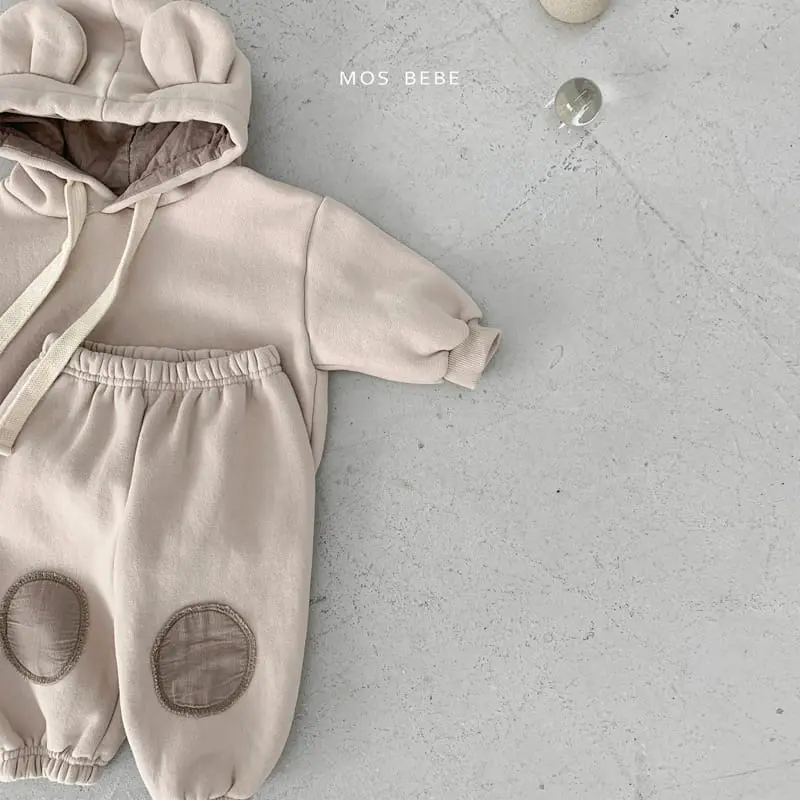 Mos Bebe - Korean Baby Fashion - #babyfashion - Bear Hoody Bbang Set - 6