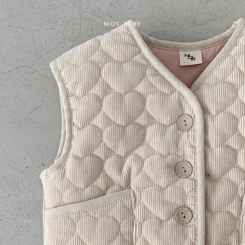 Mos Bebe - Korean Baby Fashion - #babygirlfashion - Warm Quilting Vest - 6